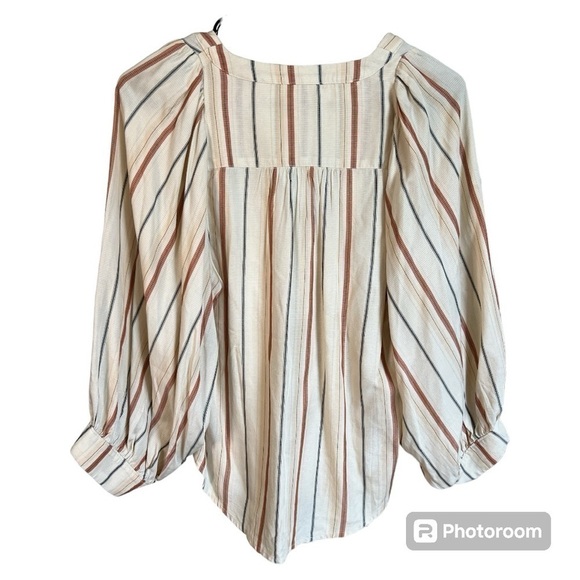 Maeve Anthropologie Boho Striped Top size XXS - Picture 4 of 5